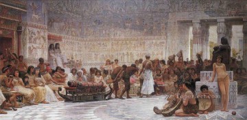 エドウィン・ロング Painting - エジプトの饗宴 エドウィン・ロング